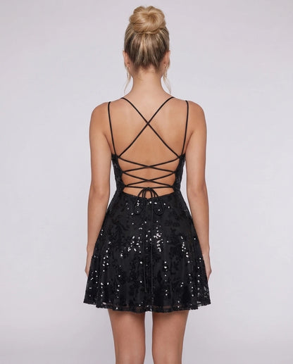 Octavia Mini Dresses — Black | SKU: RB-ea7429-black-2,RB-ea7429-black-4,RB-ea7429-black-6,RB-ea7429-black-8,RB-ea7429-black-10,RB-ea7429-black-12,RB-ea7429-black-14,RB-ea7429-black-14W,RB-ea7429-black-16,RB-ea7429-black-16W,RB-ea7429-black-18W,RB-ea7429-black-20W