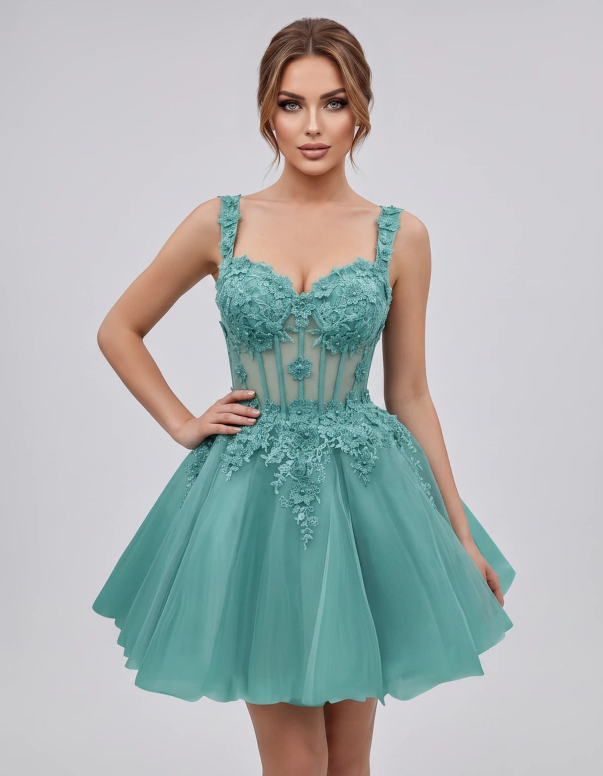 Oleander Mini Dresses — Sage Dark | SKU: RB-9776b0-sagedark-2,RB-9776b0-sagedark-4,RB-9776b0-sagedark-6,RB-9776b0-sagedark-8,RB-9776b0-sagedark-10,RB-9776b0-sagedark-12,RB-9776b0-sagedark-14,RB-9776b0-sagedark-14W,RB-9776b0-sagedark-16,RB-9776b0-sagedark-16W,RB-9776b0-sagedark-18W,RB-9776b0-sagedark-20W