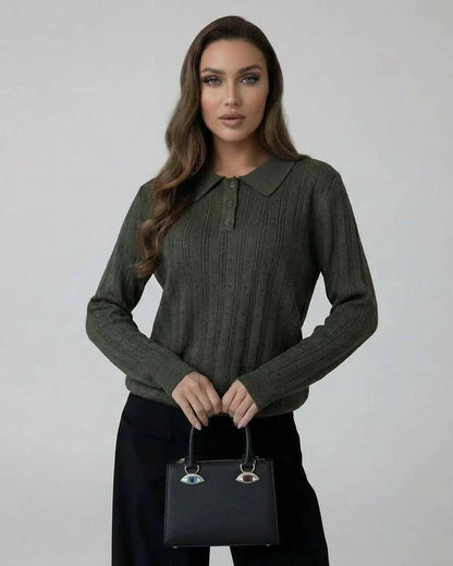 Olive Cotton Sweater, front view | Ramblion | SKU: OS-748261905-olive-L-1198,OS-748261905-olive-M-7680,OS-748261905-olive-S-7238,OS-748261905-olive-XL-7304,OS-748261905-olive-XS-1979