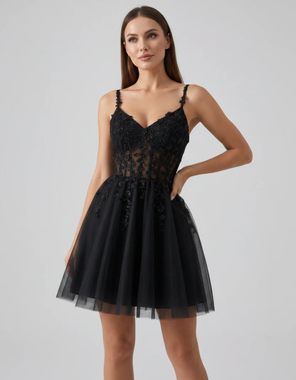 Ombrelle Mini Dresses — Black | SKU: RB-7b0d28-black-2,RB-7b0d28-black-4,RB-7b0d28-black-6,RB-7b0d28-black-8,RB-7b0d28-black-10,RB-7b0d28-black-12,RB-7b0d28-black-14,RB-7b0d28-black-14W,RB-7b0d28-black-16,RB-7b0d28-black-16W,RB-7b0d28-black-18W,RB-7b0d28-black-20W