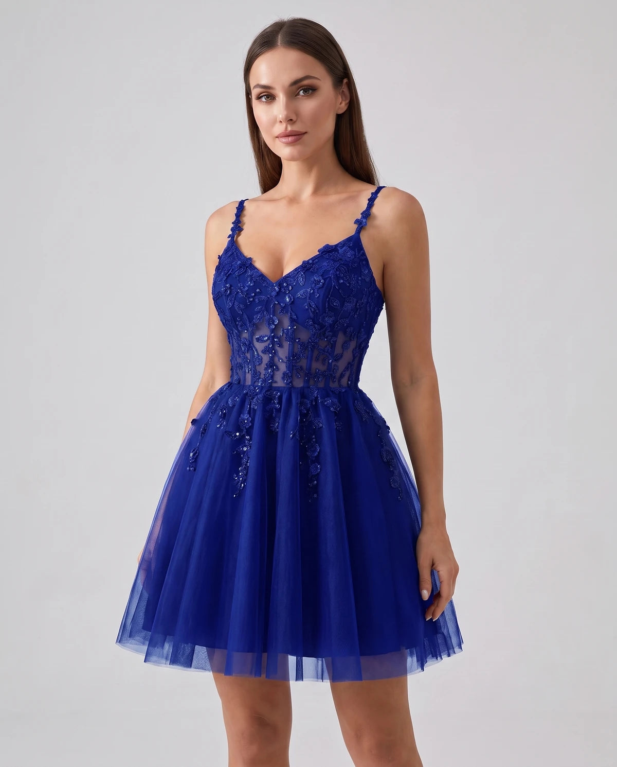 Ombrelle Mini Dresses — Blue