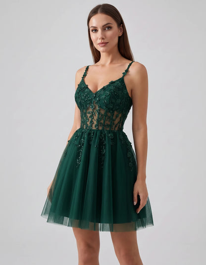 Ombrelle Mini Dresses — Green | SKU: RB-7b0d28-green-2,RB-7b0d28-green-4,RB-7b0d28-green-6,RB-7b0d28-green-8,RB-7b0d28-green-10,RB-7b0d28-green-12,RB-7b0d28-green-14,RB-7b0d28-green-14W,RB-7b0d28-green-16,RB-7b0d28-green-16W,RB-7b0d28-green-18W,RB-7b0d28-green-20W