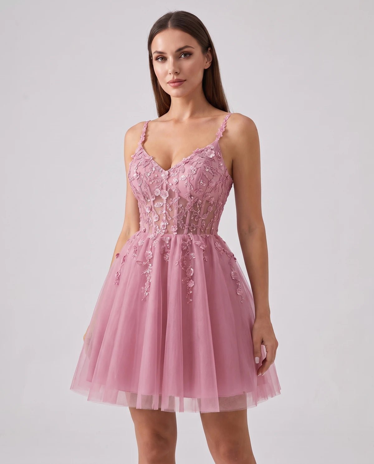 Ombrelle Mini Dresses — Pink