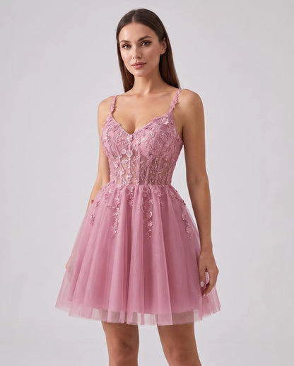 Ombrelle Mini Dresses — Pink
