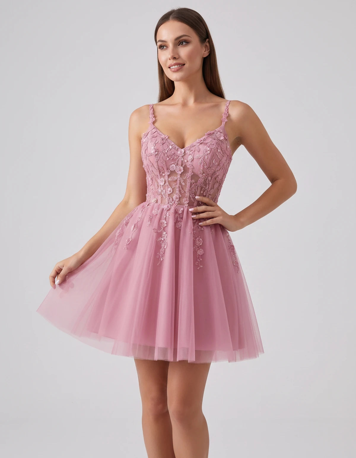 Ombrelle Mini Dresses — Pink | SKU: RB-7b0d28-pink-2,RB-7b0d28-pink-4,RB-7b0d28-pink-6,RB-7b0d28-pink-8,RB-7b0d28-pink-10,RB-7b0d28-pink-12,RB-7b0d28-pink-14,RB-7b0d28-pink-14W,RB-7b0d28-pink-16,RB-7b0d28-pink-16W,RB-7b0d28-pink-18W,RB-7b0d28-pink-20W