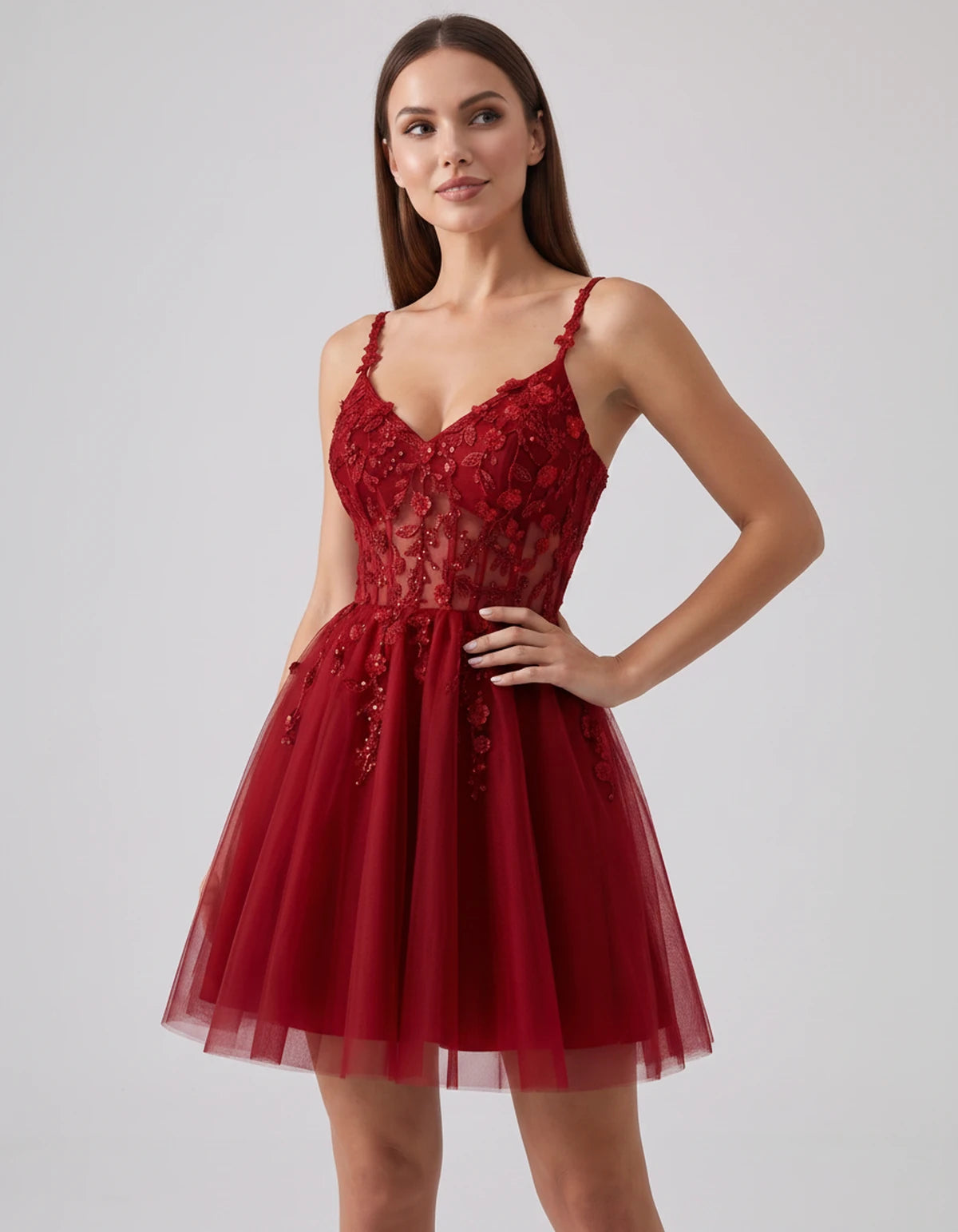 Ombrelle Mini Dresses — Red | SKU: RB-7b0d28-red-2,RB-7b0d28-red-4,RB-7b0d28-red-6,RB-7b0d28-red-8,RB-7b0d28-red-10,RB-7b0d28-red-12,RB-7b0d28-red-14,RB-7b0d28-red-14W,RB-7b0d28-red-16,RB-7b0d28-red-16W,RB-7b0d28-red-18W,RB-7b0d28-red-20W