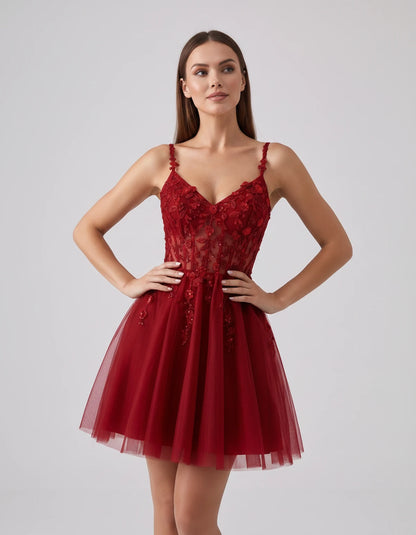 Ombrelle Mini Dresses — Red | SKU: RB-7b0d28-red-2,RB-7b0d28-red-4,RB-7b0d28-red-6,RB-7b0d28-red-8,RB-7b0d28-red-10,RB-7b0d28-red-12,RB-7b0d28-red-14,RB-7b0d28-red-14W,RB-7b0d28-red-16,RB-7b0d28-red-16W,RB-7b0d28-red-18W,RB-7b0d28-red-20W