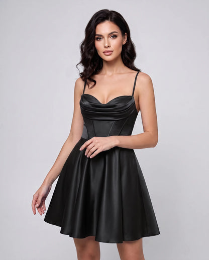 Ondine Mini Dresses — Black