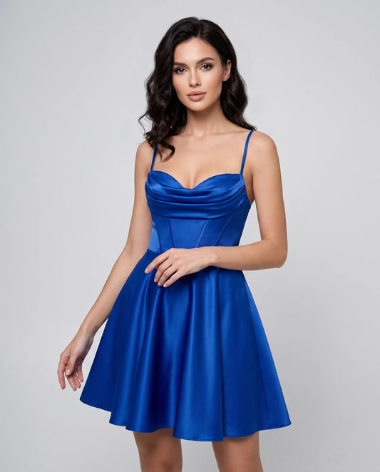 Ondine Mini Dresses — Blue