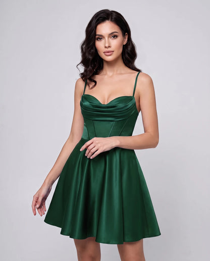 Ondine Mini Dresses — Green