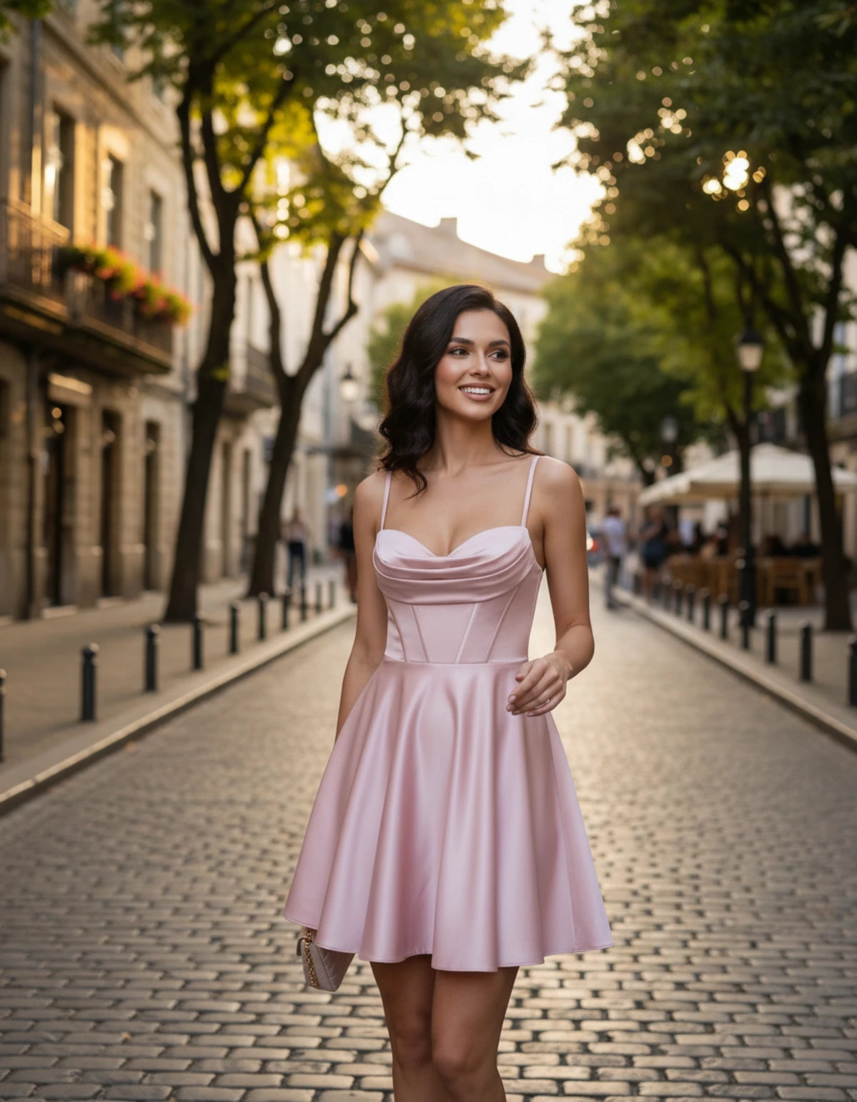 Ondine Mini Dresses — Pink | SKU: RB-9d1040-pink-2,RB-9d1040-pink-4,RB-9d1040-pink-6,RB-9d1040-pink-8,RB-9d1040-pink-10,RB-9d1040-pink-12,RB-9d1040-pink-14,RB-9d1040-pink-16,RB-9d1040-pink-16W,RB-9d1040-pink-18W,RB-9d1040-pink-20W,RB-9d1040-pink-22W