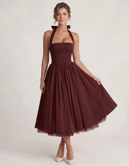 Orange,white,lilac,navy,pink,black,brown,light Blue,red,blue,purple,fuchsia,wine,burgundy,yellow,green Satin Slip Halter Slee | SKU: VMD-583920174618452-WINE-L,VMD-583920174618452-WINE-M,VMD-583920174618452-WINE-S,VMD-583920174618452-WINE-XL,VMD-583920174618452-WINE-XS