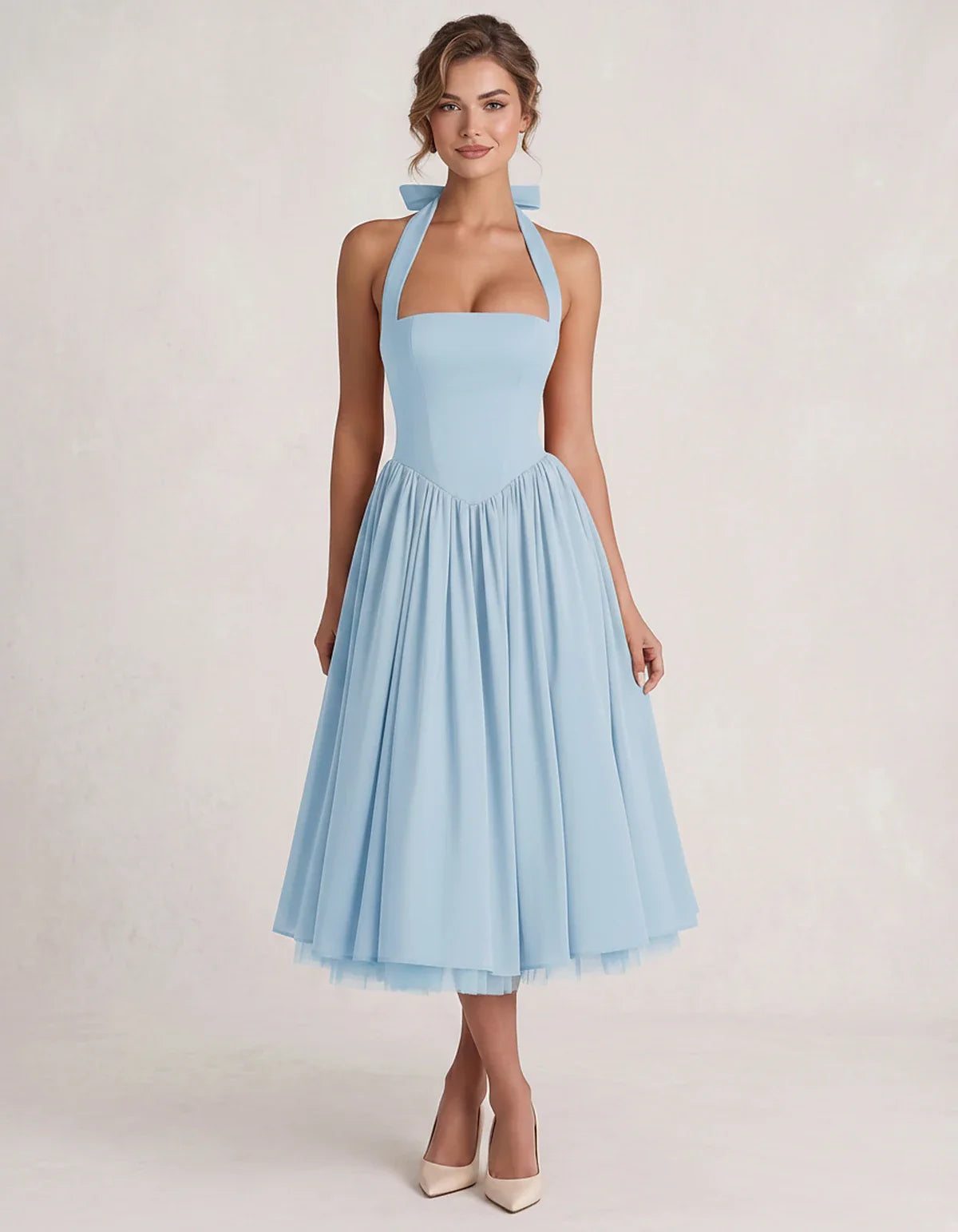 Orange,white,lilac,navy,pink,black,brown,light Blue,red,blue,purple,fuchsia,wine,burgundy,yellow,green Satin Slip Halter Slee | SKU: VMD-583920174618452-LIGHTBLUE-L,VMD-583920174618452-LIGHTBLUE-M,VMD-583920174618452-LIGHTBLUE-S,VMD-583920174618452-LIGHTBLUE-XL,VMD-583920174618452-LIGHTBLUE-XS