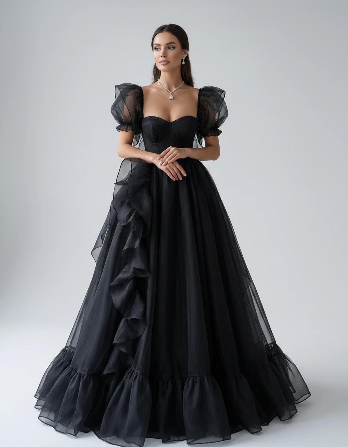 Oriane Maxi Dresses — Black | SKU: RB-f7c2b4-black-2,RB-f7c2b4-black-4,RB-f7c2b4-black-6,RB-f7c2b4-black-8,RB-f7c2b4-black-10,RB-f7c2b4-black-12,RB-f7c2b4-black-14,RB-f7c2b4-black-14W,RB-f7c2b4-black-16W,RB-f7c2b4-black-18W,RB-f7c2b4-black-20W,RB-f7c2b4-black-22W