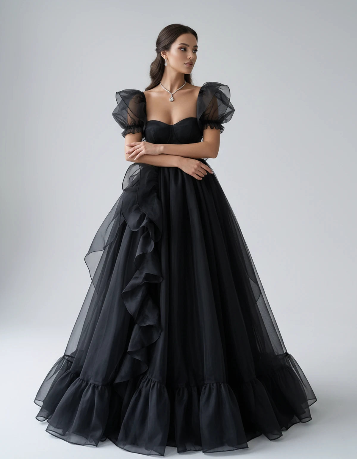 Oriane Maxi Dresses — Black | SKU: RB-f7c2b4-black-2,RB-f7c2b4-black-4,RB-f7c2b4-black-6,RB-f7c2b4-black-8,RB-f7c2b4-black-10,RB-f7c2b4-black-12,RB-f7c2b4-black-14,RB-f7c2b4-black-14W,RB-f7c2b4-black-16W,RB-f7c2b4-black-18W,RB-f7c2b4-black-20W,RB-f7c2b4-black-22W