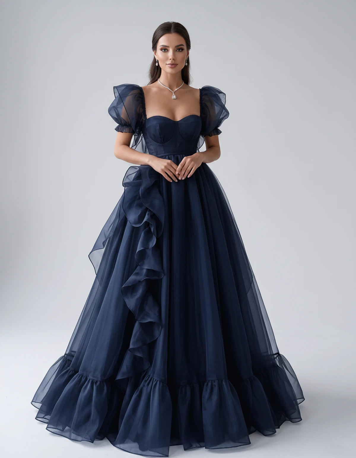 Oriane Maxi Dresses — Navy | SKU: RB-f7c2b4-navy-2,RB-f7c2b4-navy-4,RB-f7c2b4-navy-6,RB-f7c2b4-navy-8,RB-f7c2b4-navy-10,RB-f7c2b4-navy-12,RB-f7c2b4-navy-14,RB-f7c2b4-navy-14W,RB-f7c2b4-navy-16W,RB-f7c2b4-navy-18W,RB-f7c2b4-navy-20W,RB-f7c2b4-navy-22W