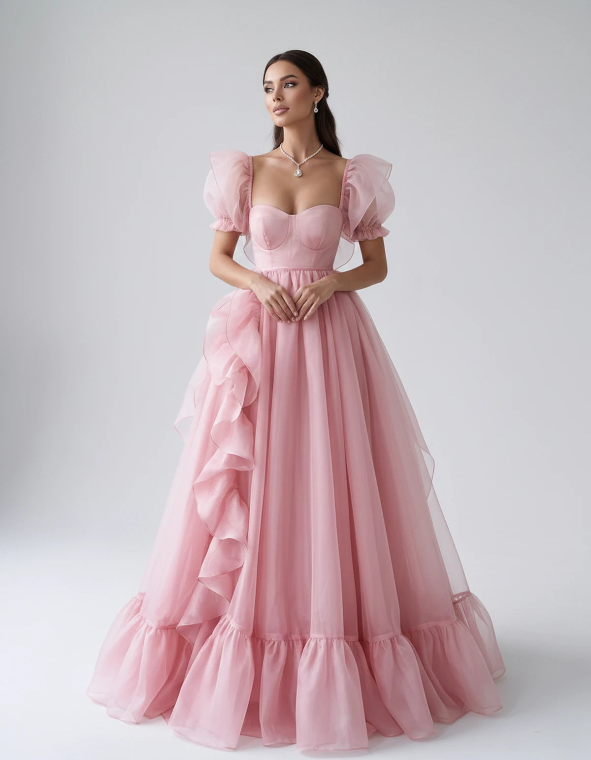 Oriane Maxi Dresses — Pink | SKU: RB-f7c2b4-pink-2,RB-f7c2b4-pink-4,RB-f7c2b4-pink-6,RB-f7c2b4-pink-8,RB-f7c2b4-pink-10,RB-f7c2b4-pink-12,RB-f7c2b4-pink-14,RB-f7c2b4-pink-14W,RB-f7c2b4-pink-16W,RB-f7c2b4-pink-18W,RB-f7c2b4-pink-20W,RB-f7c2b4-pink-22W