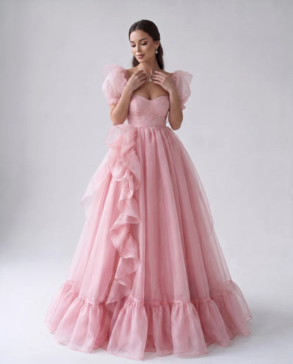 Oriane Maxi Dresses — Pink | SKU: RB-f7c2b4-pink-2,RB-f7c2b4-pink-4,RB-f7c2b4-pink-6,RB-f7c2b4-pink-8,RB-f7c2b4-pink-10,RB-f7c2b4-pink-12,RB-f7c2b4-pink-14,RB-f7c2b4-pink-14W,RB-f7c2b4-pink-16W,RB-f7c2b4-pink-18W,RB-f7c2b4-pink-20W,RB-f7c2b4-pink-22W