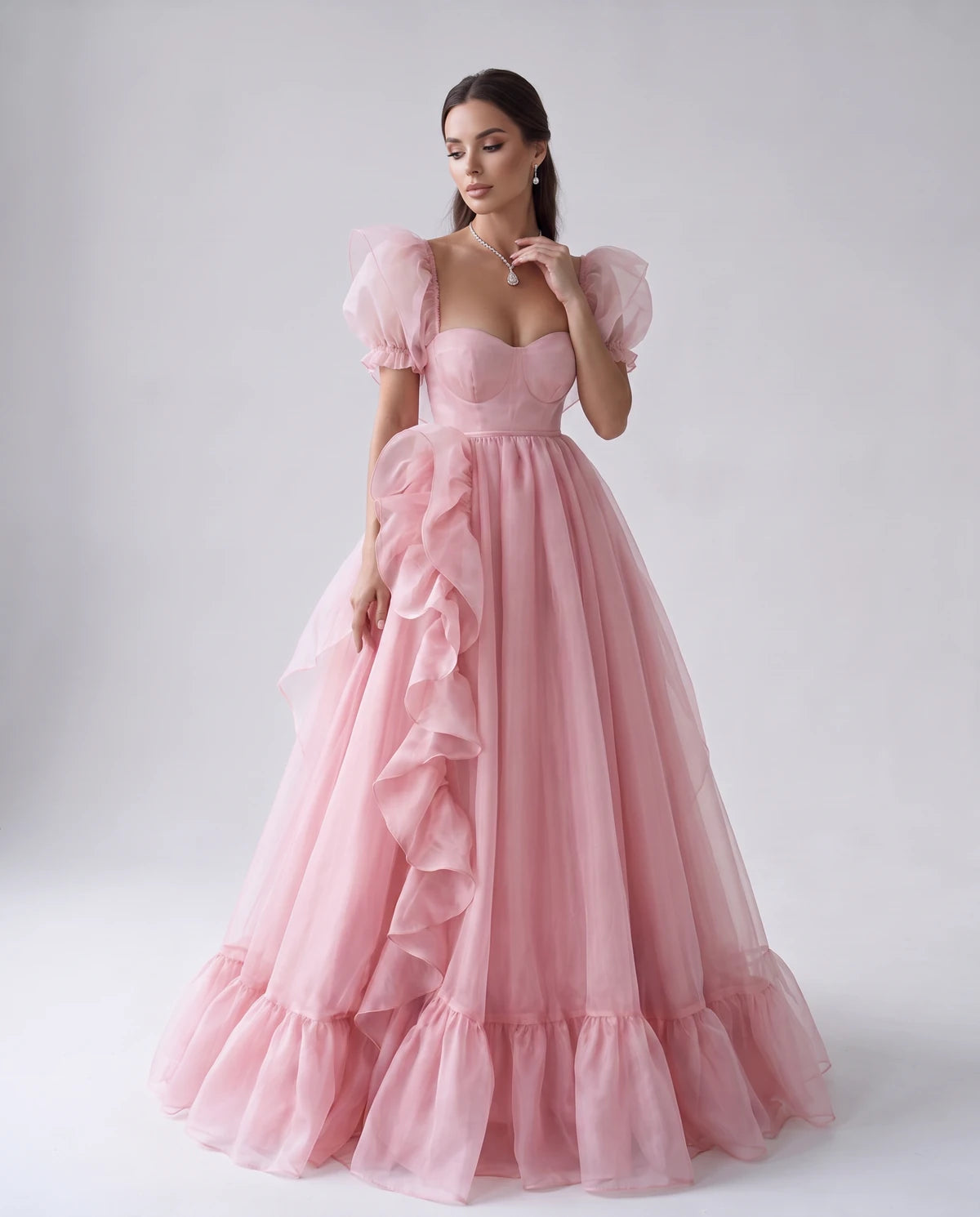 Oriane Maxi Dresses — Pink | SKU: RB-f7c2b4-pink-2,RB-f7c2b4-pink-4,RB-f7c2b4-pink-6,RB-f7c2b4-pink-8,RB-f7c2b4-pink-10,RB-f7c2b4-pink-12,RB-f7c2b4-pink-14,RB-f7c2b4-pink-14W,RB-f7c2b4-pink-16W,RB-f7c2b4-pink-18W,RB-f7c2b4-pink-20W,RB-f7c2b4-pink-22W