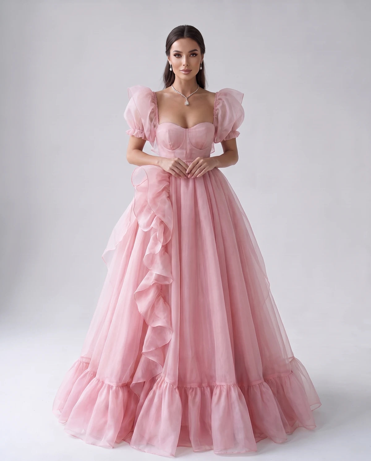 Oriane Maxi Dresses — Pink | SKU: RB-f7c2b4-pink-2,RB-f7c2b4-pink-4,RB-f7c2b4-pink-6,RB-f7c2b4-pink-8,RB-f7c2b4-pink-10,RB-f7c2b4-pink-12,RB-f7c2b4-pink-14,RB-f7c2b4-pink-14W,RB-f7c2b4-pink-16W,RB-f7c2b4-pink-18W,RB-f7c2b4-pink-20W,RB-f7c2b4-pink-22W