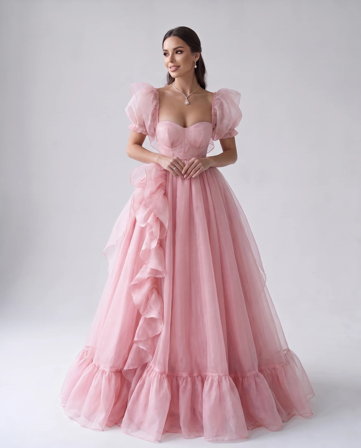 Oriane Maxi Dresses — Pink | SKU: RB-f7c2b4-pink-2,RB-f7c2b4-pink-4,RB-f7c2b4-pink-6,RB-f7c2b4-pink-8,RB-f7c2b4-pink-10,RB-f7c2b4-pink-12,RB-f7c2b4-pink-14,RB-f7c2b4-pink-14W,RB-f7c2b4-pink-16W,RB-f7c2b4-pink-18W,RB-f7c2b4-pink-20W,RB-f7c2b4-pink-22W