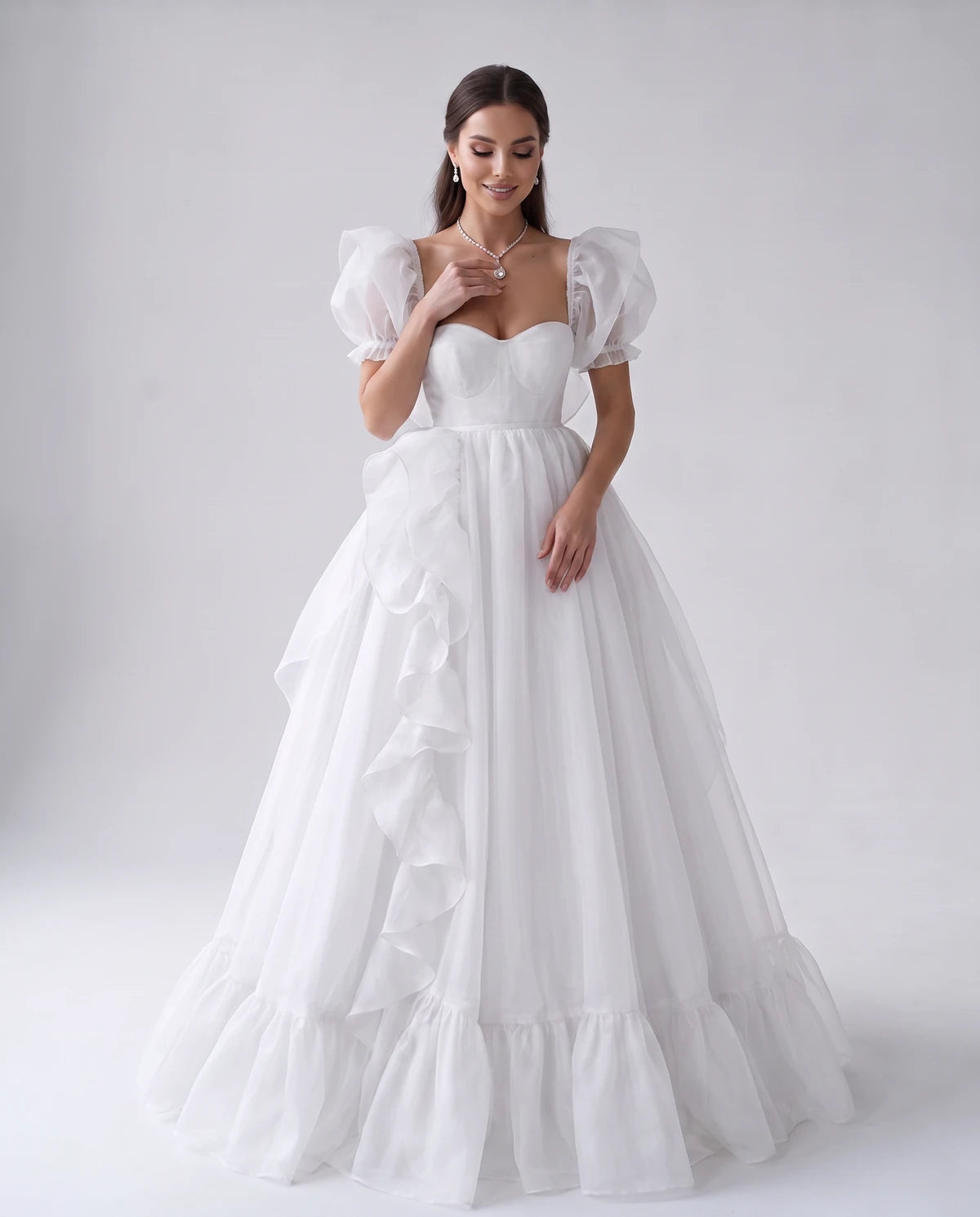 Oriane Maxi Dresses — White | SKU: RB-f7c2b4-white-2,RB-f7c2b4-white-4,RB-f7c2b4-white-6,RB-f7c2b4-white-8,RB-f7c2b4-white-10,RB-f7c2b4-white-12,RB-f7c2b4-white-14,RB-f7c2b4-white-14W,RB-f7c2b4-white-16W,RB-f7c2b4-white-18W,RB-f7c2b4-white-20W,RB-f7c2b4-white-22W