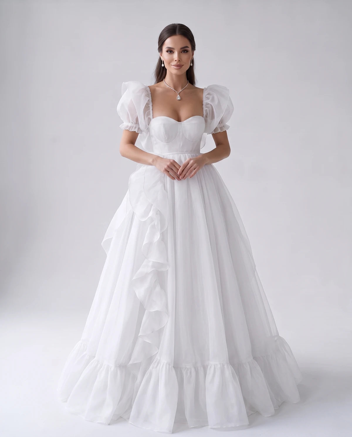 Oriane Maxi Dresses — White | SKU: RB-f7c2b4-white-2,RB-f7c2b4-white-4,RB-f7c2b4-white-6,RB-f7c2b4-white-8,RB-f7c2b4-white-10,RB-f7c2b4-white-12,RB-f7c2b4-white-14,RB-f7c2b4-white-14W,RB-f7c2b4-white-16W,RB-f7c2b4-white-18W,RB-f7c2b4-white-20W,RB-f7c2b4-white-22W