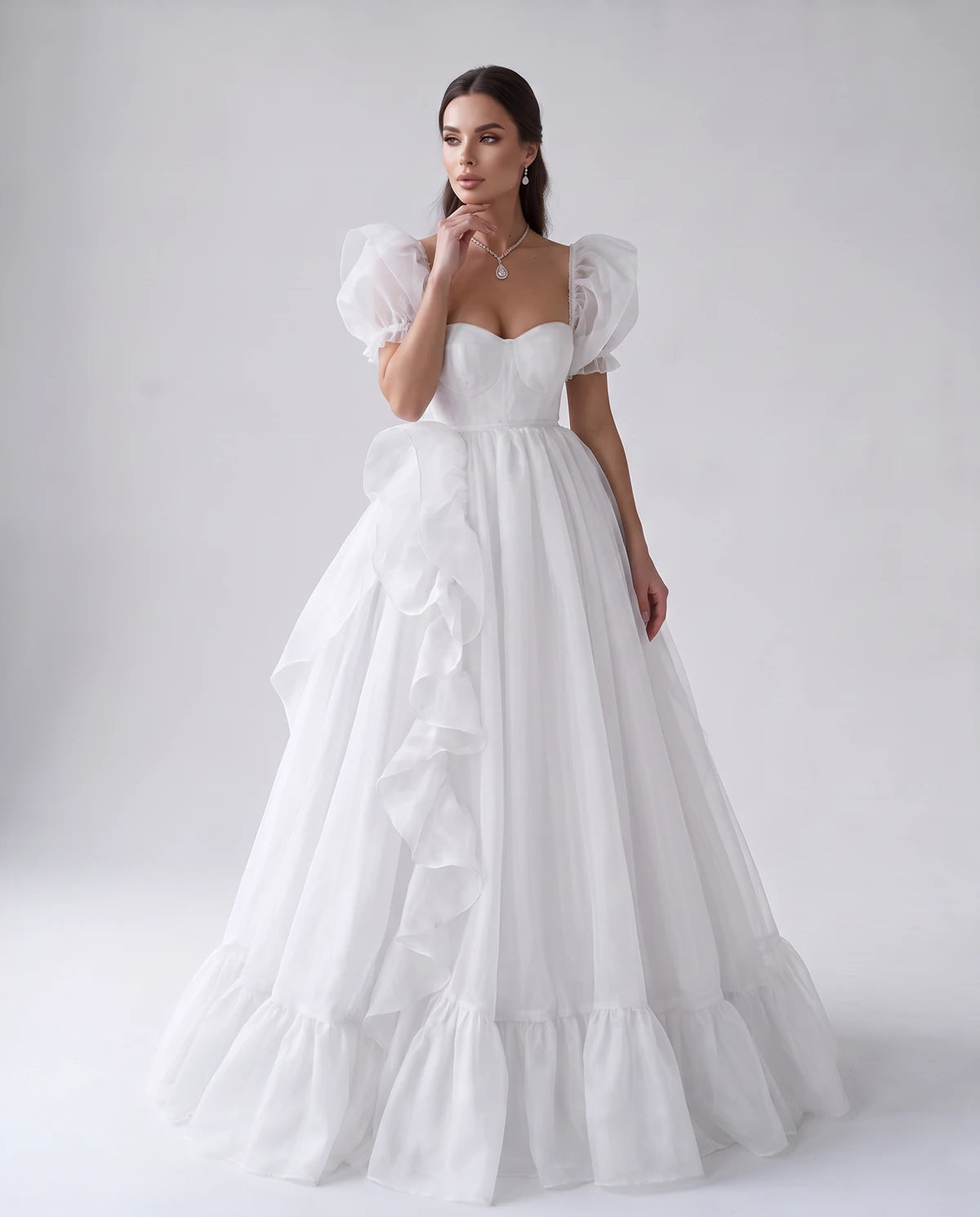 Oriane Maxi Dresses — White | SKU: RB-f7c2b4-white-2,RB-f7c2b4-white-4,RB-f7c2b4-white-6,RB-f7c2b4-white-8,RB-f7c2b4-white-10,RB-f7c2b4-white-12,RB-f7c2b4-white-14,RB-f7c2b4-white-14W,RB-f7c2b4-white-16W,RB-f7c2b4-white-18W,RB-f7c2b4-white-20W,RB-f7c2b4-white-22W