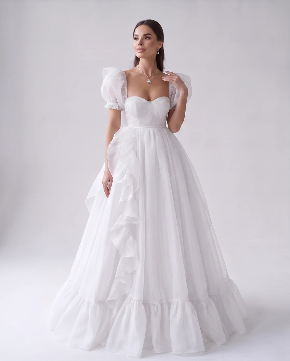 Oriane Maxi Dresses — White | SKU: RB-f7c2b4-white-2,RB-f7c2b4-white-4,RB-f7c2b4-white-6,RB-f7c2b4-white-8,RB-f7c2b4-white-10,RB-f7c2b4-white-12,RB-f7c2b4-white-14,RB-f7c2b4-white-14W,RB-f7c2b4-white-16W,RB-f7c2b4-white-18W,RB-f7c2b4-white-20W,RB-f7c2b4-white-22W