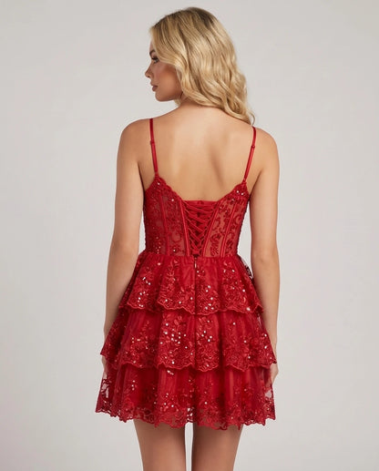Ottilie Mini Dresses — Red | SKU: RB-8b2c05-red-2,RB-8b2c05-red-4,RB-8b2c05-red-6,RB-8b2c05-red-8,RB-8b2c05-red-10,RB-8b2c05-red-12,RB-8b2c05-red-14,RB-8b2c05-red-16,RB-8b2c05-red-16W,RB-8b2c05-red-18W,RB-8b2c05-red-20W,RB-8b2c05-red-22W