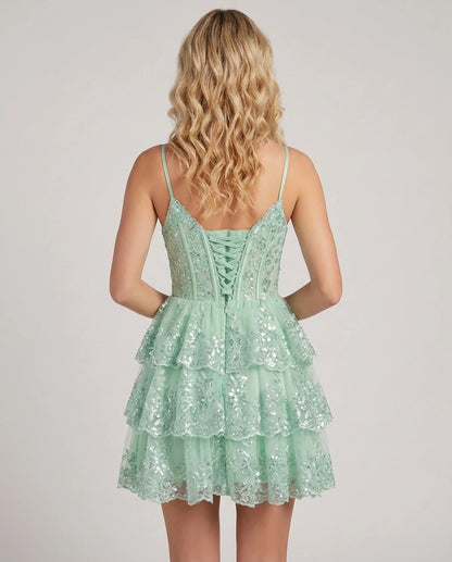 Ottilie Mini Dresses — Sage Green | SKU: RB-8b2c05-sagegr01-2,RB-8b2c05-sagegr01-4,RB-8b2c05-sagegr01-6,RB-8b2c05-sagegr01-8,RB-8b2c05-sagegr01-10,RB-8b2c05-sagegr01-12,RB-8b2c05-sagegr01-14,RB-8b2c05-sagegr01-16,RB-8b2c05-sagegr01-16W,RB-8b2c05-sagegr01-18W,RB-8b2c05-sagegr01-20W,RB-8b2c05-sagegr01-22W