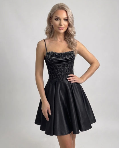 Papillon Mini Dresses — Black | SKU: RB-6b962e-black-2,RB-6b962e-black-4,RB-6b962e-black-6,RB-6b962e-black-8,RB-6b962e-black-10,RB-6b962e-black-12,RB-6b962e-black-14,RB-6b962e-black-16,RB-6b962e-black-18W,RB-6b962e-black-20W,RB-6b962e-black-22W,RB-6b962e-black-24W