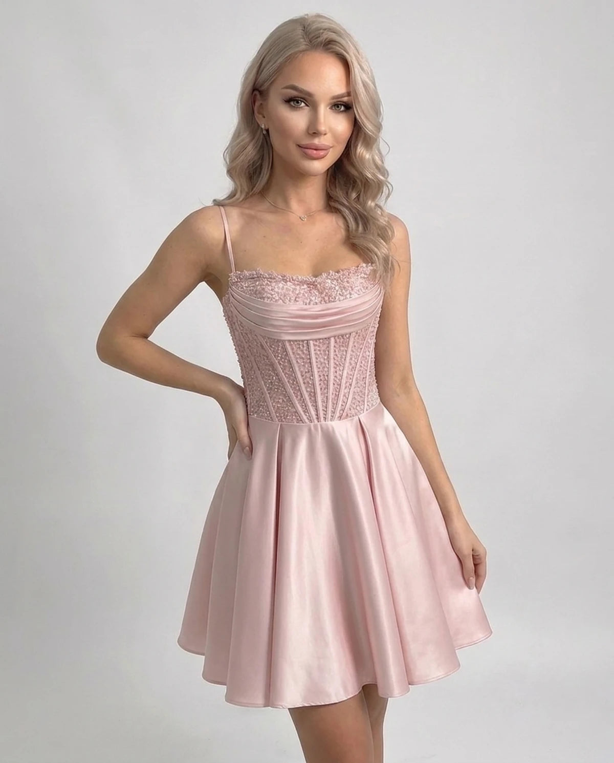 Papillon Mini Dresses — Blush | SKU: RB-6b962e-blush-2,RB-6b962e-blush-4,RB-6b962e-blush-6,RB-6b962e-blush-8,RB-6b962e-blush-10,RB-6b962e-blush-12,RB-6b962e-blush-14,RB-6b962e-blush-16,RB-6b962e-blush-18W,RB-6b962e-blush-20W,RB-6b962e-blush-22W,RB-6b962e-blush-24W