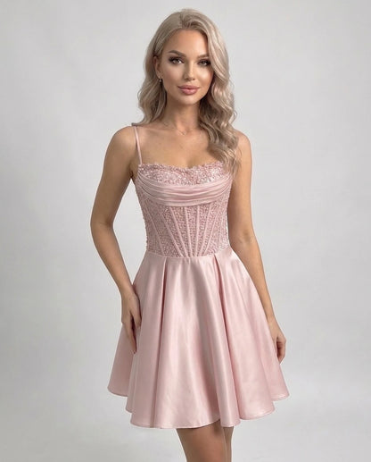 Papillon Mini Dresses — Blush | SKU: RB-6b962e-blush-2,RB-6b962e-blush-4,RB-6b962e-blush-6,RB-6b962e-blush-8,RB-6b962e-blush-10,RB-6b962e-blush-12,RB-6b962e-blush-14,RB-6b962e-blush-16,RB-6b962e-blush-18W,RB-6b962e-blush-20W,RB-6b962e-blush-22W,RB-6b962e-blush-24W
