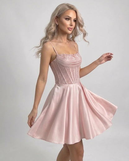 Papillon Mini Dresses — Blush | SKU: RB-6b962e-blush-2,RB-6b962e-blush-4,RB-6b962e-blush-6,RB-6b962e-blush-8,RB-6b962e-blush-10,RB-6b962e-blush-12,RB-6b962e-blush-14,RB-6b962e-blush-16,RB-6b962e-blush-18W,RB-6b962e-blush-20W,RB-6b962e-blush-22W,RB-6b962e-blush-24W