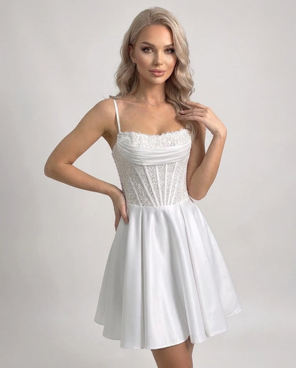 Papillon Mini Dresses — White | SKU: RB-6b962e-white-2,RB-6b962e-white-4,RB-6b962e-white-6,RB-6b962e-white-8,RB-6b962e-white-10,RB-6b962e-white-12,RB-6b962e-white-14,RB-6b962e-white-16,RB-6b962e-white-18W,RB-6b962e-white-20W,RB-6b962e-white-22W,RB-6b962e-white-24W