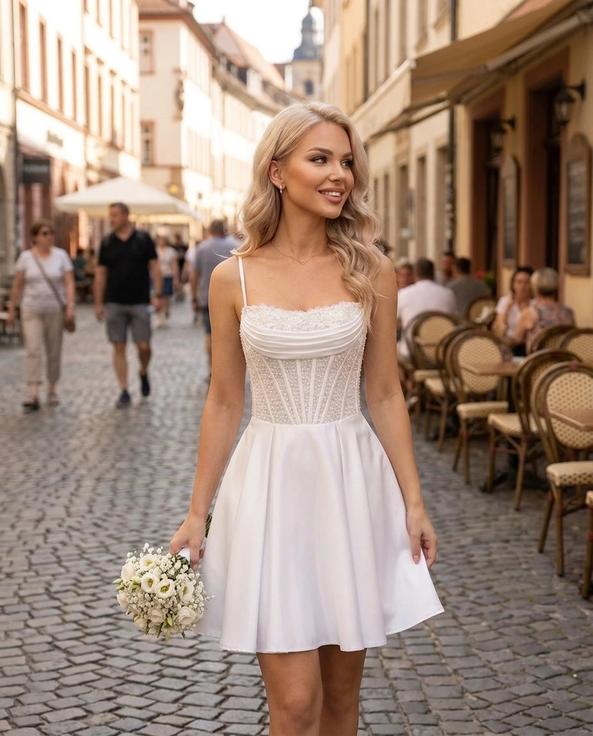 Papillon Mini Dresses — White | SKU: RB-6b962e-white-2,RB-6b962e-white-4,RB-6b962e-white-6,RB-6b962e-white-8,RB-6b962e-white-10,RB-6b962e-white-12,RB-6b962e-white-14,RB-6b962e-white-16,RB-6b962e-white-18W,RB-6b962e-white-20W,RB-6b962e-white-22W,RB-6b962e-white-24W