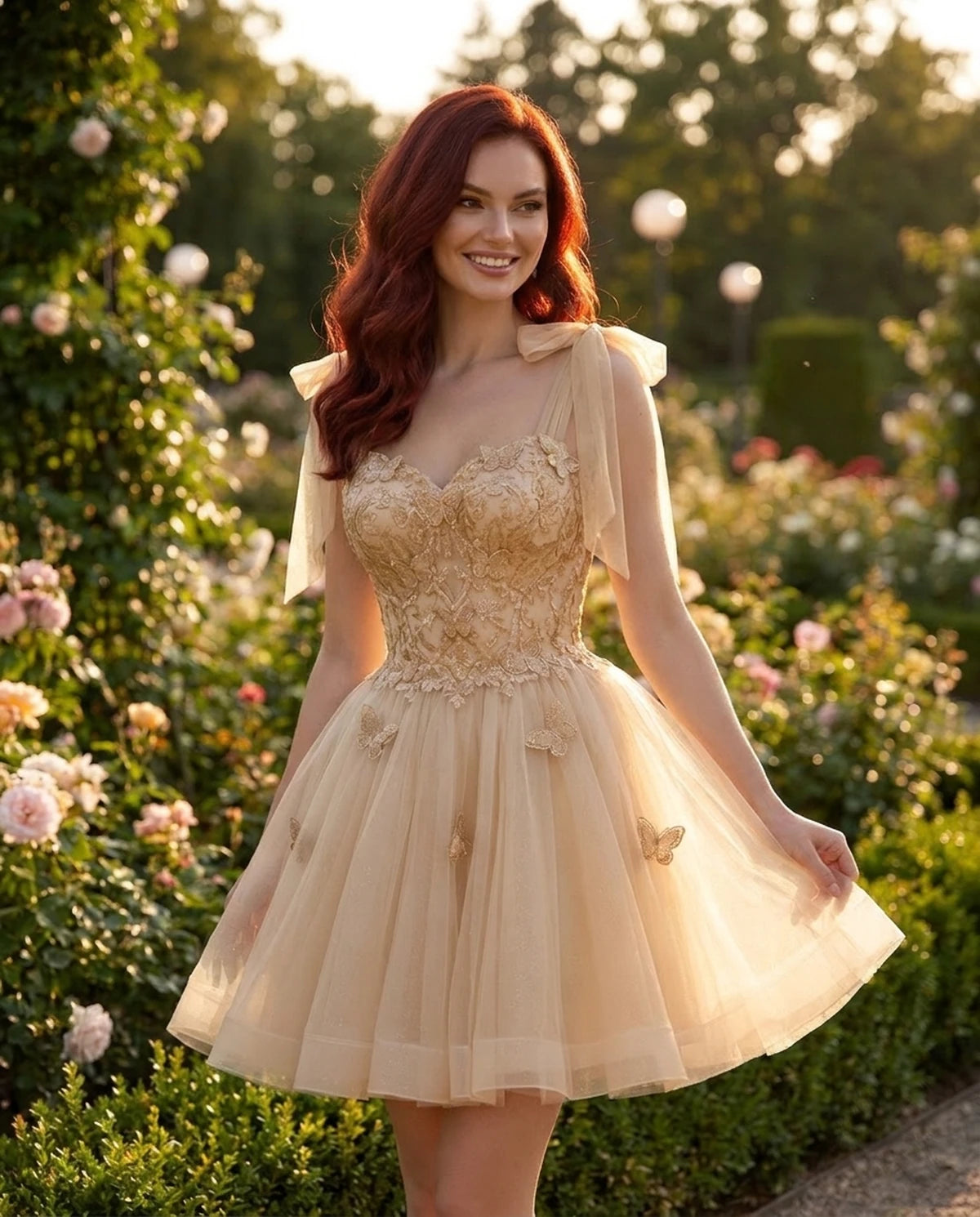 Parthenia Mini Dresses — Champagne | SKU: RB-28b68c-champa2e-2,RB-28b68c-champa2e-4,RB-28b68c-champa2e-6,RB-28b68c-champa2e-8,RB-28b68c-champa2e-10,RB-28b68c-champa2e-12,RB-28b68c-champa2e-14,RB-28b68c-champa2e-16,RB-28b68c-champa2e-16W,RB-28b68c-champa2e-18W,RB-28b68c-champa2e-20W,RB-28b68c-champa2e-22W
