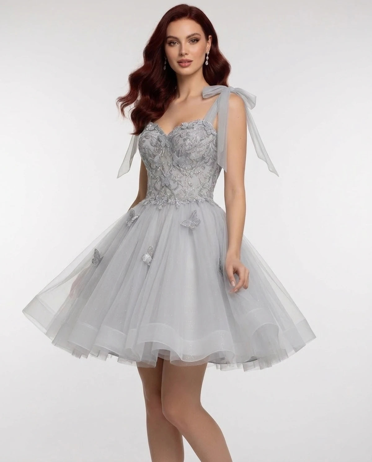 Parthenia Mini Dresses — Grey | SKU: RB-28b68c-grey-2,RB-28b68c-grey-4,RB-28b68c-grey-6,RB-28b68c-grey-8,RB-28b68c-grey-10,RB-28b68c-grey-12,RB-28b68c-grey-14,RB-28b68c-grey-16,RB-28b68c-grey-16W,RB-28b68c-grey-18W,RB-28b68c-grey-20W,RB-28b68c-grey-22W
