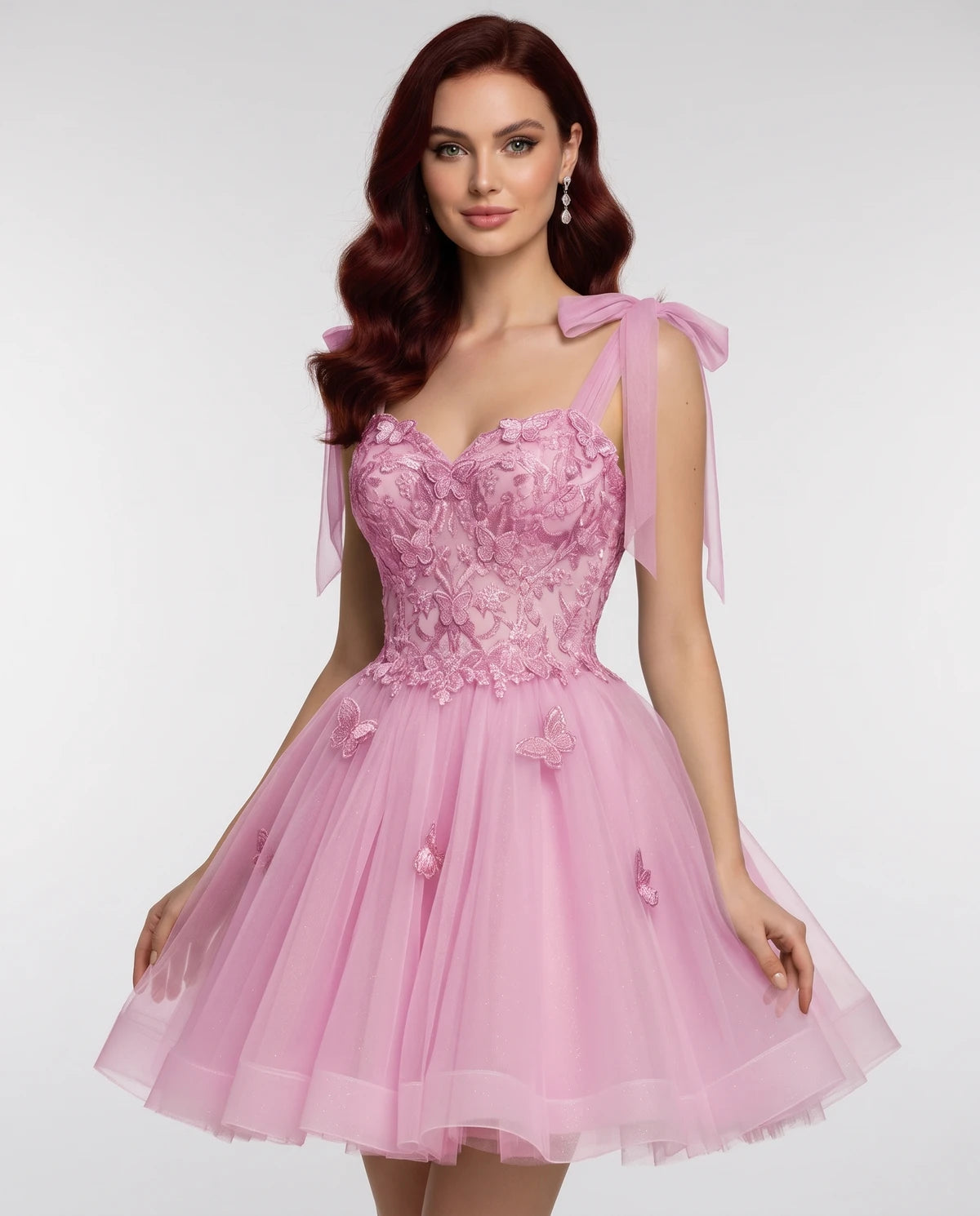Parthenia Mini Dresses — Pink