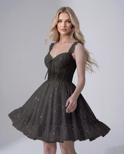 Pastorale Mini Dresses — Black | SKU: RB-e3adc8-black-2,RB-e3adc8-black-4,RB-e3adc8-black-6,RB-e3adc8-black-8,RB-e3adc8-black-10,RB-e3adc8-black-12,RB-e3adc8-black-14,RB-e3adc8-black-16,RB-e3adc8-black-16W,RB-e3adc8-black-18W,RB-e3adc8-black-20W,RB-e3adc8-black-22W