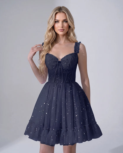 Pastorale Mini Dresses — Navy