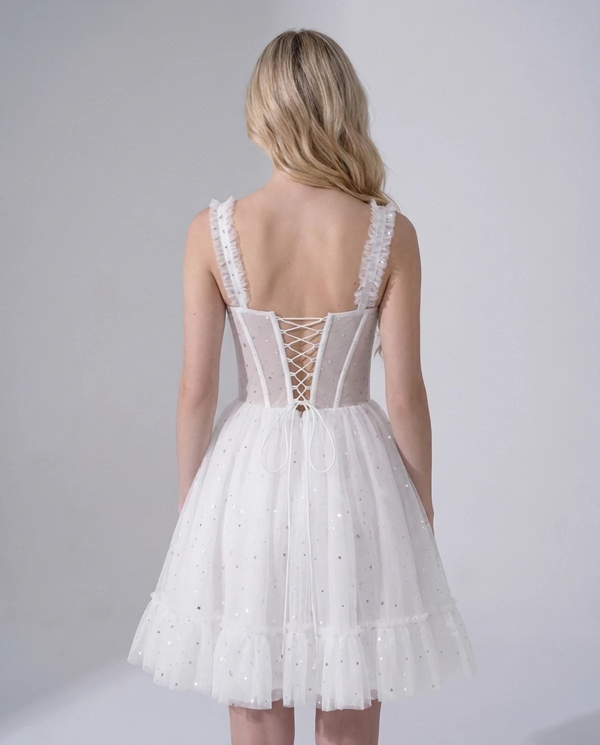 Pastorale Mini Dresses — White | SKU: RB-e3adc8-white-2,RB-e3adc8-white-4,RB-e3adc8-white-6,RB-e3adc8-white-8,RB-e3adc8-white-10,RB-e3adc8-white-12,RB-e3adc8-white-14,RB-e3adc8-white-16,RB-e3adc8-white-16W,RB-e3adc8-white-18W,RB-e3adc8-white-20W,RB-e3adc8-white-22W