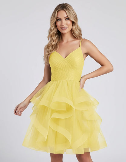 Pavlina Mini Dresses — Yellow | SKU: RB-5dc194-yellow-2,RB-5dc194-yellow-4,RB-5dc194-yellow-6,RB-5dc194-yellow-8,RB-5dc194-yellow-10,RB-5dc194-yellow-12,RB-5dc194-yellow-14,RB-5dc194-yellow-16,RB-5dc194-yellow-16W,RB-5dc194-yellow-18W,RB-5dc194-yellow-20W,RB-5dc194-yellow-22W