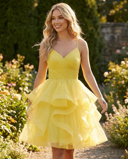 Pavlina Mini Dresses — Yellow | SKU: RB-5dc194-yellow-2,RB-5dc194-yellow-4,RB-5dc194-yellow-6,RB-5dc194-yellow-8,RB-5dc194-yellow-10,RB-5dc194-yellow-12,RB-5dc194-yellow-14,RB-5dc194-yellow-16,RB-5dc194-yellow-16W,RB-5dc194-yellow-18W,RB-5dc194-yellow-20W,RB-5dc194-yellow-22W