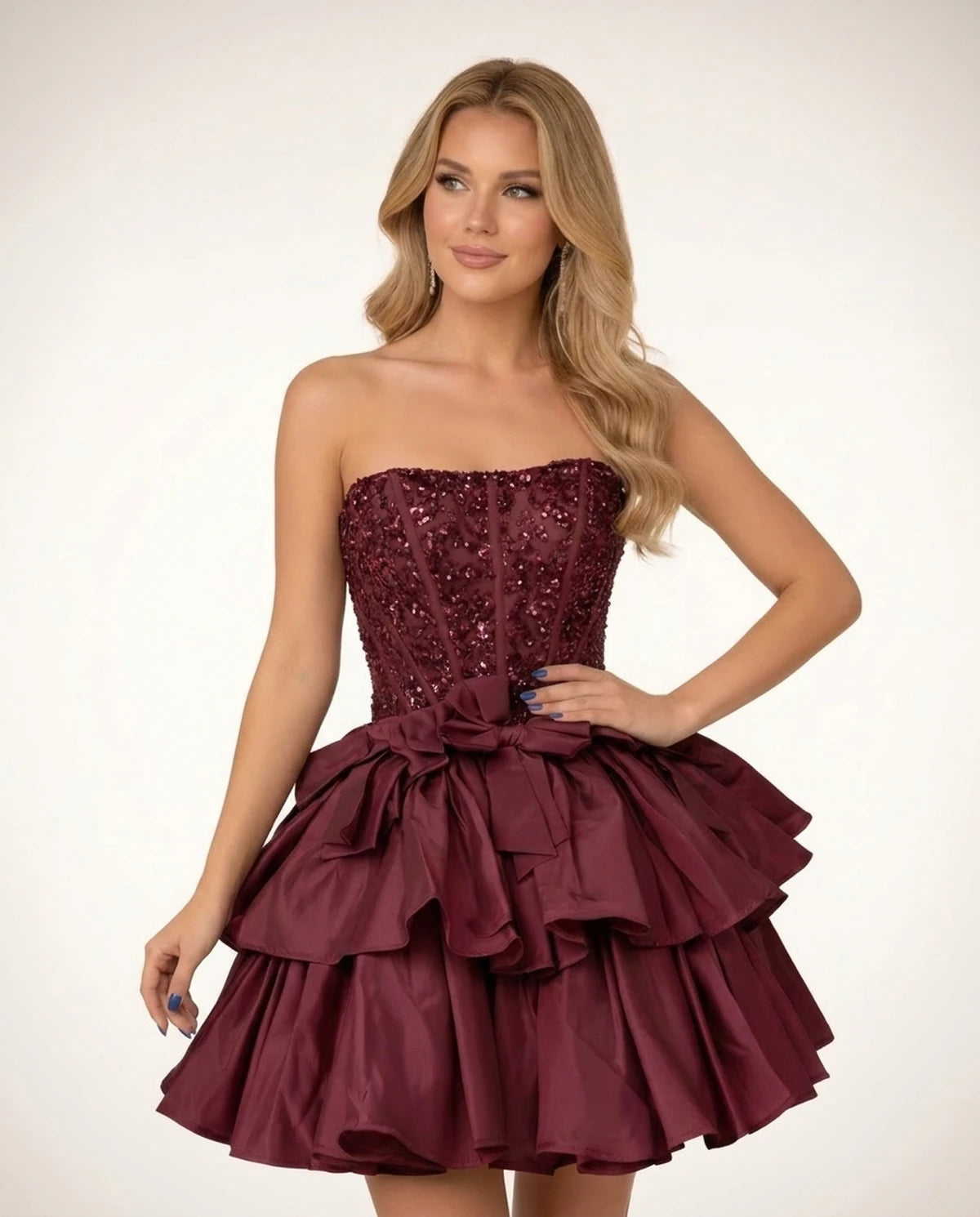 Perpetua Mini Dresses — Deep Red | SKU: RB-115c37-deepred-2,RB-115c37-deepred-4,RB-115c37-deepred-6,RB-115c37-deepred-8,RB-115c37-deepred-10,RB-115c37-deepred-12,RB-115c37-deepred-14,RB-115c37-deepred-14W,RB-115c37-deepred-16,RB-115c37-deepred-16W,RB-115c37-deepred-18W,RB-115c37-deepred-20W