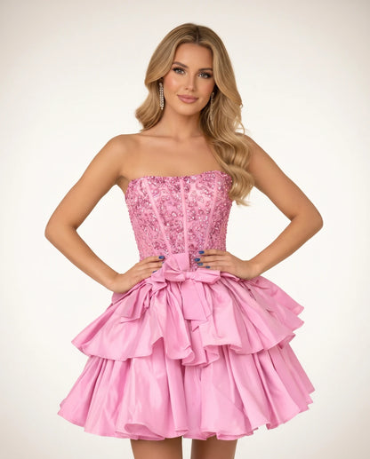 Perpetua Mini Dresses — Pink