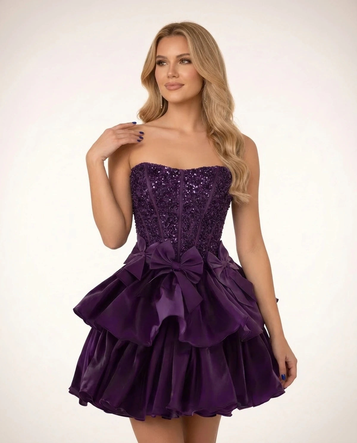 Perpetua Mini Dresses — Plum | SKU: RB-115c37-plum-2,RB-115c37-plum-4,RB-115c37-plum-6,RB-115c37-plum-8,RB-115c37-plum-10,RB-115c37-plum-12,RB-115c37-plum-14,RB-115c37-plum-14W,RB-115c37-plum-16,RB-115c37-plum-16W,RB-115c37-plum-18W,RB-115c37-plum-20W