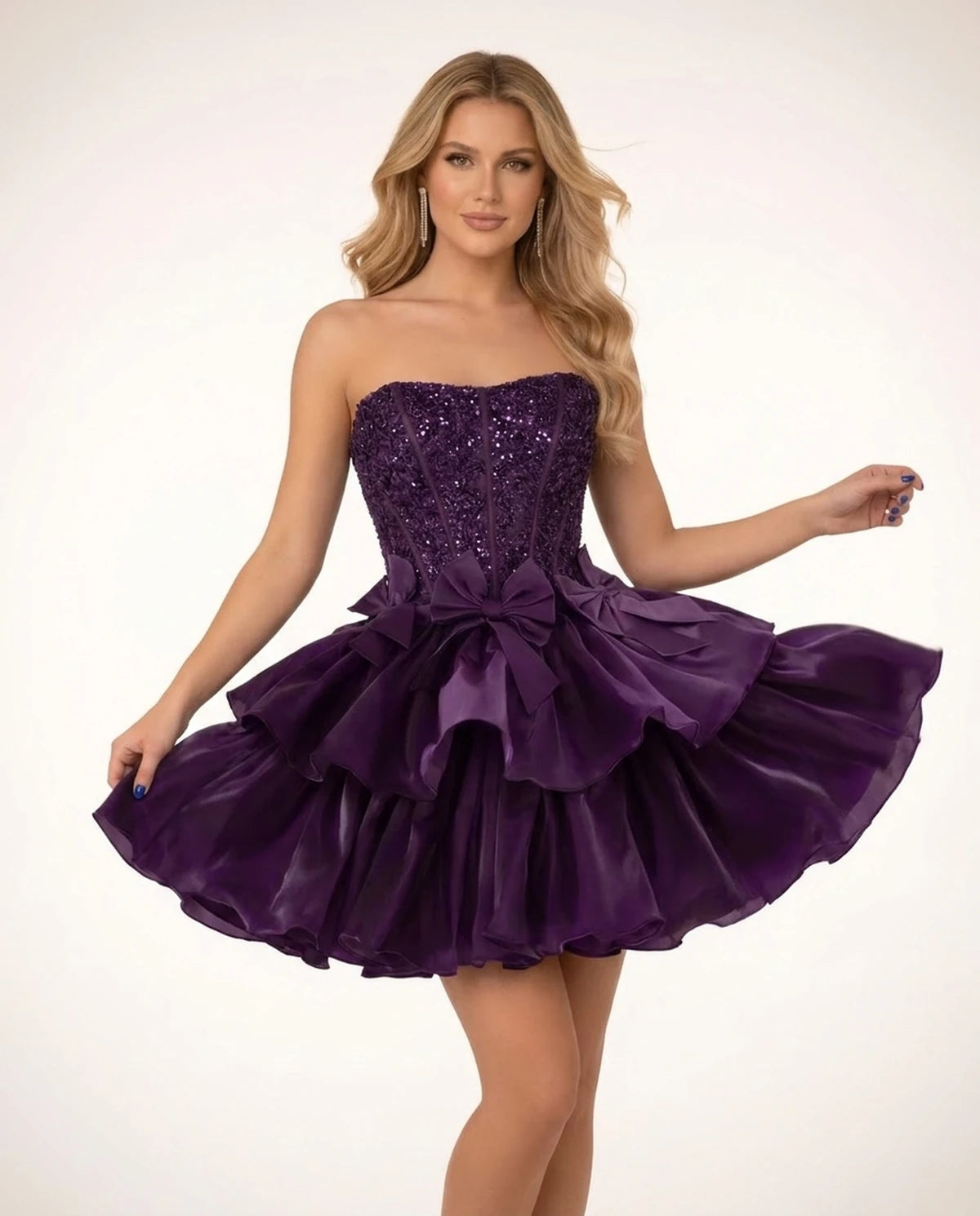 Perpetua Mini Dresses — Plum | SKU: RB-115c37-plum-2,RB-115c37-plum-4,RB-115c37-plum-6,RB-115c37-plum-8,RB-115c37-plum-10,RB-115c37-plum-12,RB-115c37-plum-14,RB-115c37-plum-14W,RB-115c37-plum-16,RB-115c37-plum-16W,RB-115c37-plum-18W,RB-115c37-plum-20W