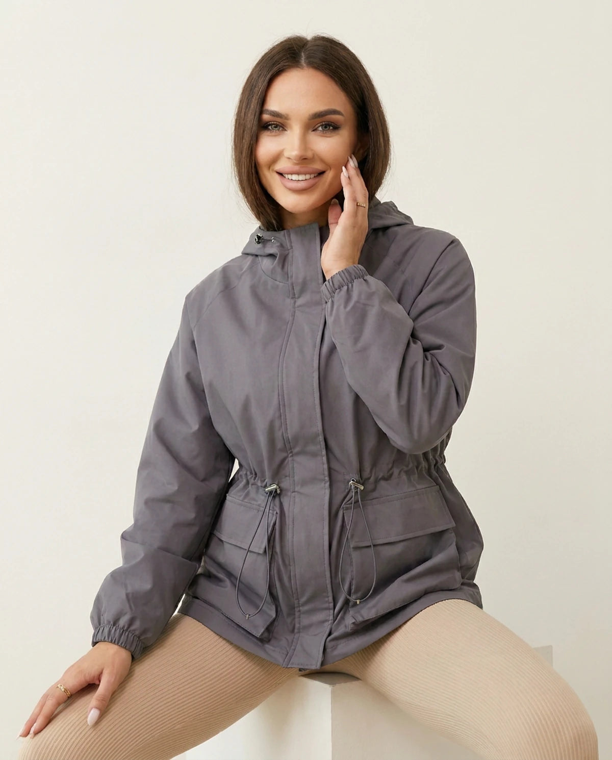 Perrine Jackets — Grey | SKU: RB-f40922-grey-XS,RB-f40922-grey-S,RB-f40922-grey-M,RB-f40922-grey-L,RB-f40922-grey-XL